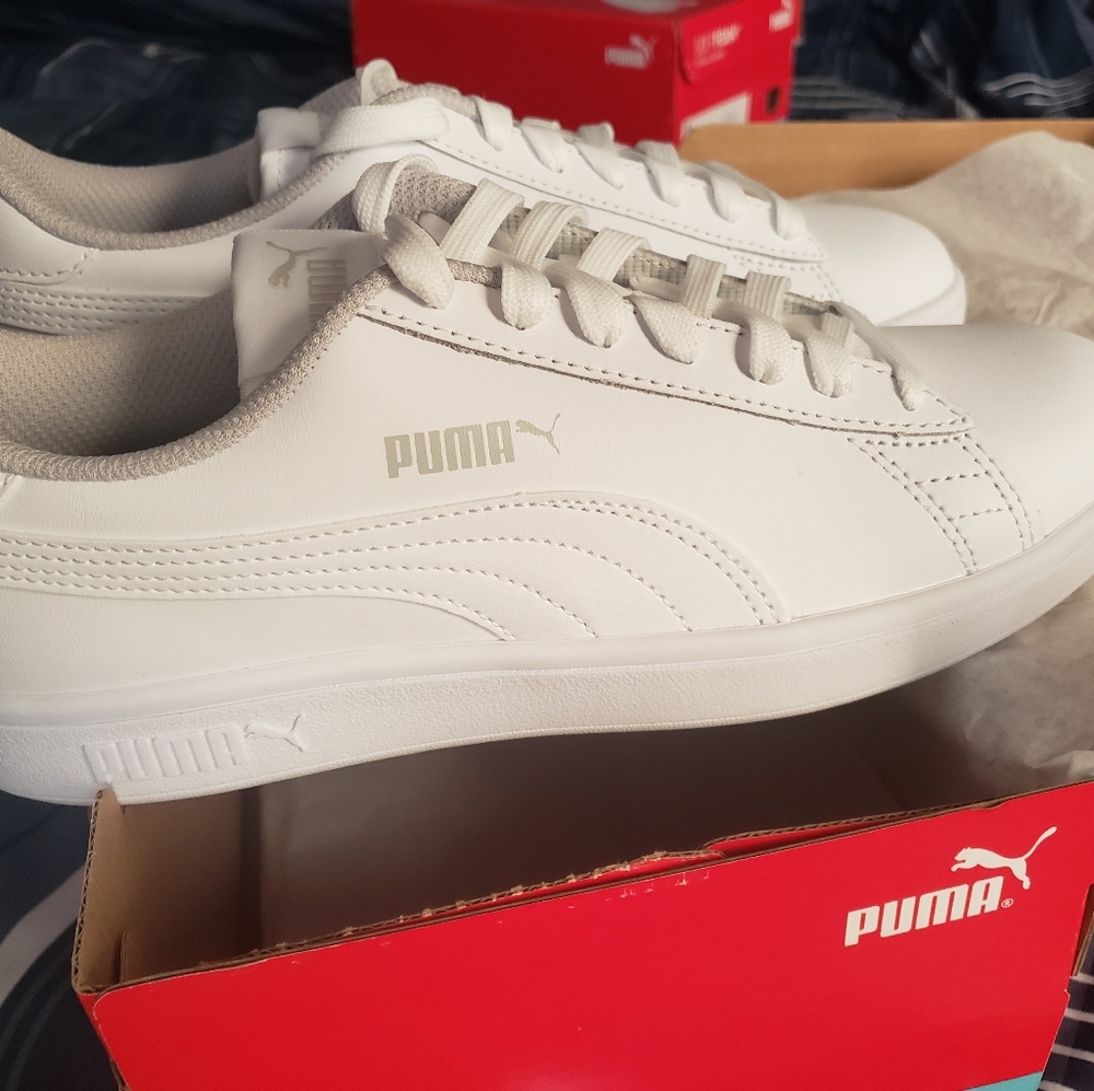 Puma Smash V2 SoftFoam Triple White